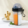 SearchFindOrder Black / 600ml Double Straw Water Bottle