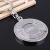 SearchFindOrder Black Eternal Timekeeper Keychain Silver Alloy Perpetual Calendar Keyring