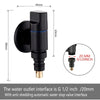 SearchFindOrder Black Washing Machine Three-way Faucet Valve