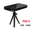 SearchFindOrder BlackP09 II 2GB 32GB / US plug Portable Mini Projector Tripod