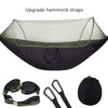 SearchFindOrder Blcak-6 rings Lightweight Mosquito Net Hammock for 1-2 Persons, Indoor/Outdoor, Quick-Drying.