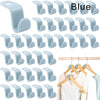 SearchFindOrder Blue / 10Pcs 10/5Pcs Closet Space-Saving Hanger Hooks: Wardrobe Organizer Clips