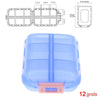 SearchFindOrder Blue - 12 Grids Moisture-Proof Travel Pill Organizer