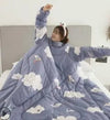 SearchFindOrder Blue / 120x160cm Wearable Sleeping Blanket