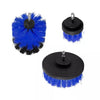 SearchFindOrder Blue 3Pcs Electric Scrubber Brush Drill Set