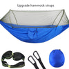 SearchFindOrder Blue-6 rings Lightweight Mosquito Net Hammock for 1-2 Persons, Indoor/Outdoor, Quick-Drying.