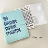 SearchFindOrder Blue full set 100 Envelope Savings Challenge Book Set with Binder