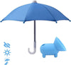 SearchFindOrder Blue Phone Shade Innovative Adjustable Umbrella Stand with Powerful Suction Cup for Your Mobile Phone, Featuring a Cute Piggy Design