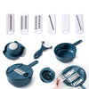 SearchFindOrder Blue Vegi Chop Pro 6-in-1 Kitchen Multifunctional Vegetable Chopper