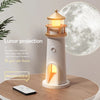 SearchFindOrder Bluetooth Moon Projection Night Light with Music, Dimmable Motion Sensor, and Lighthouse Atmosphere Lamp