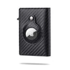 SearchFindOrder Carbon Fiber Black Airtag Wallet Men