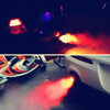 SearchFindOrder Carbon Fiber LED Car Exhaust Muffler Pipe Tip