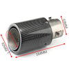 SearchFindOrder Carbon Fiber LED Car Exhaust Muffler Pipe Tip