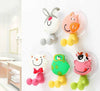 SearchFindOrder Cartoon Critter Brush Wall Mount Hygienic Toothbrush Storage & Bathroom Organizer