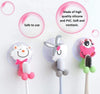 SearchFindOrder Cartoon Critter Brush Wall Mount Hygienic Toothbrush Storage & Bathroom Organizer