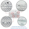 SearchFindOrder Compact Crystal Periodic Table with Real Element Samples and LED Base