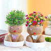 SearchFindOrder DIY Grass Head Doll Indoor Decoration