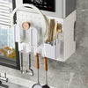 SearchFindOrder Efficient Wall-Mounted Kitchen Utility Organizer