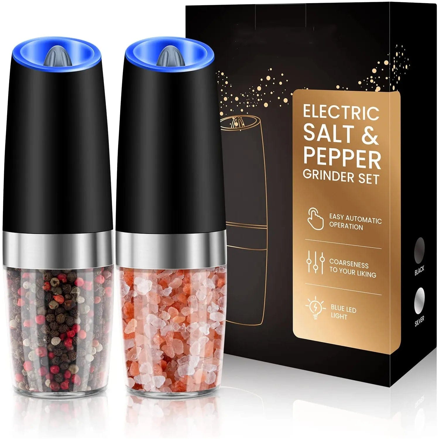 Battery operated salt 2024 and pepper grinder set