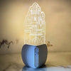 SearchFindOrder Enchanted Castle Guardian Rechargeable LED Nightlight with Motion Sensor