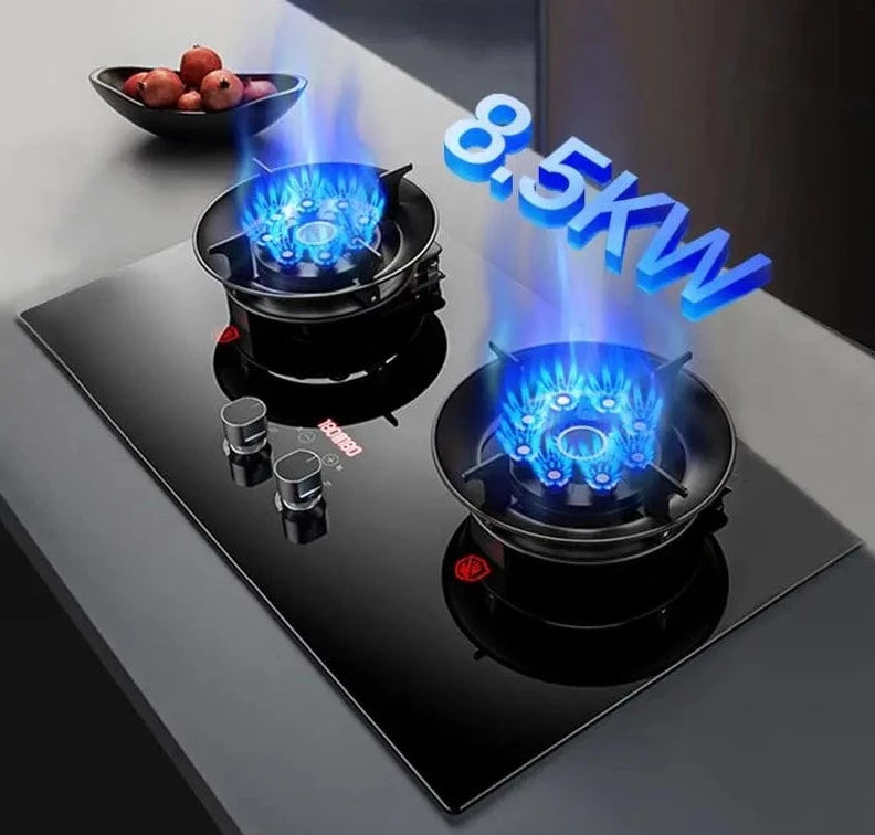 Propane Gas Range Stove 2 Burner rv camping Tempered Glass Cook