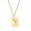 SearchFindOrder gold color / CN / 55cm Stainless Steel Love Letter Envelope Pendant Necklace