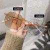 SearchFindOrder gold-tea / 0(anti-blue) Color Changing Fashion Eyeglasses