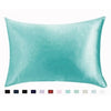 SearchFindOrder green / 1PCx51x66cm(20x26in) Silky Satin Standard Queen Pillowcase for Beautiful Hair and Skin