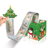 SearchFindOrder Green Elegant Gift Box Compact Cash Pull Pouch Christmas Gift