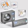 SearchFindOrder Grey Orange set Solar-Powered Aroma Enhancer & Decorative Mini Air Conditioner