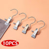 SearchFindOrder grey Stainless Steel 10 Pack Versatile Laundry Clips