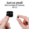 SearchFindOrder Invisible Mini TWS Bluetooth 5.2 In-Ear Earbuds Wireless Noise-Reduction Sleep Headphones with Mic