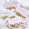 SearchFindOrder jewelry Gold Gold Vintage Hoop Earrings Set