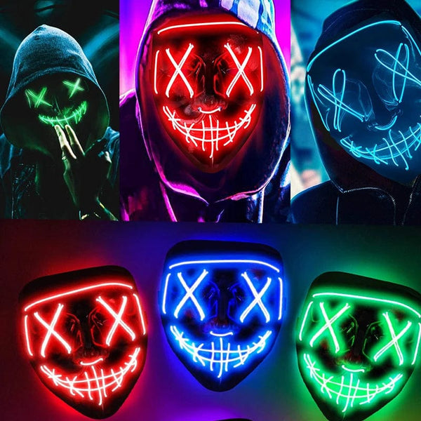 SearchFindOrder LED Light-Up Halloween Mask