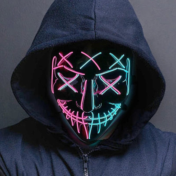 SearchFindOrder LED Light-Up Halloween Mask