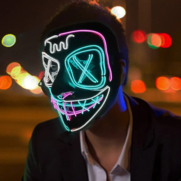 SearchFindOrder LED Light-Up Halloween Mask