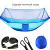 SearchFindOrder Light blue-6 rings Lightweight Mosquito Net Hammock for 1-2 Persons, Indoor/Outdoor, Quick-Drying.