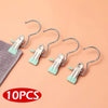 SearchFindOrder light green Stainless Steel 10 Pack Versatile Laundry Clips