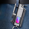 SearchFindOrder Multifunctional Metal Keychain Windproof Jet Blue Flame Lighter with LED