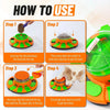 SearchFindOrder Orange Pet Puzzle Slow Feeder & Nail Polish Scraper