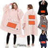 SearchFindOrder Oversized Blanket Hoodie with Sleeves, Pocket, and Heating