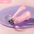 SearchFindOrder Pink Nail Clippers with Magnifying Glass