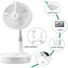 SearchFindOrder Portable Folding Water Mist Fan with LED Light and Phone Charging Station