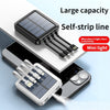 SearchFindOrder Portable Mini Compact Solar-Powered Mini Power Bank External Backup Battery for All Smartphones