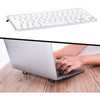 SearchFindOrder Portable Zinc Alloy Laptop Elevation Stand, Mini Self-Adhesive Invisible Computer Keyboard Feet for Desk, Compatible with MacBook