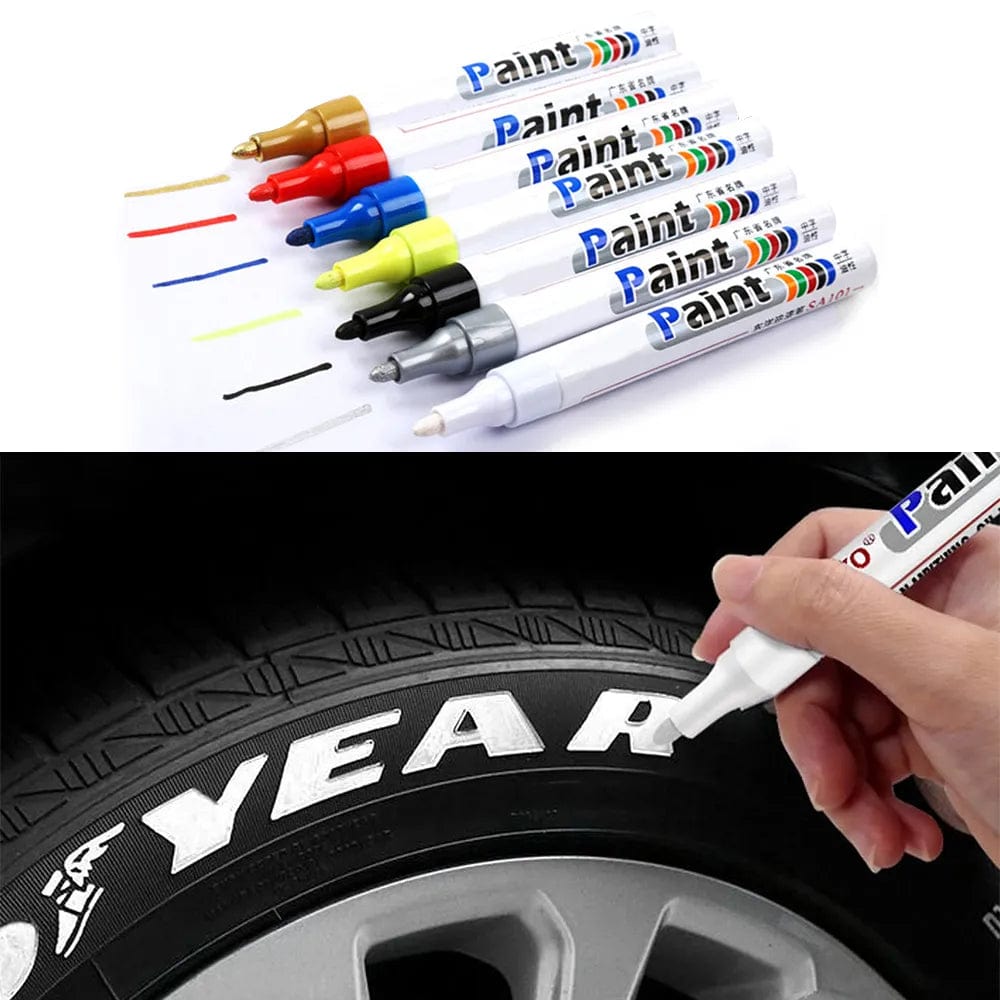 Precision Tire Marker Pens, Waterproof Permanent Paint Markers for Car ...