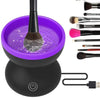 SearchFindOrder Purple Sparkle Clean Pro USB-Powered Automatic Makeup Brush Cleaner for Women