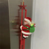 SearchFindOrder Red Ladder Festive Melody Santa Claus Ascender Electric Christmas Ornament for Tree Decore & 2024 New Year Cheer