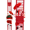 SearchFindOrder Red Ladder Festive Melody Santa Claus Ascender Electric Christmas Ornament for Tree Decore & 2024 New Year Cheer