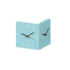 SearchFindOrder Sculpture Square Timepiece Innovative Dual-Face Minimalist Wall Clock